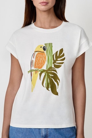 T-shirt Craty Retreat - Blanc