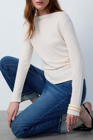 T-shirt Marche Aux Fleurs - Beige