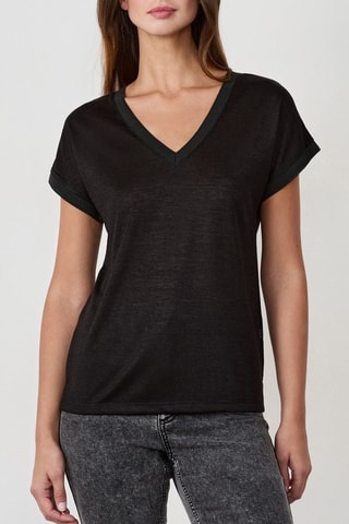 T-shirt Coastak Cowgirl - Noir