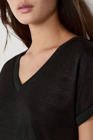 T-shirt Coastak Cowgirl - Noir