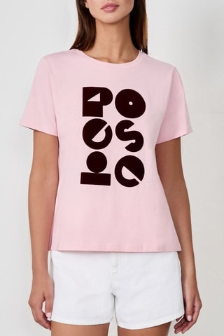T-shirt Vintage St Tropez - Rose
