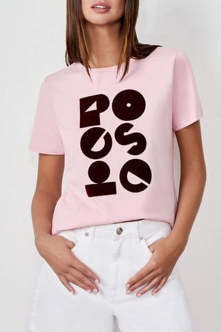 T-shirt Vintage St Tropez - Rose
