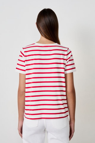 T-shirt Indispensables - Blanc et rouge