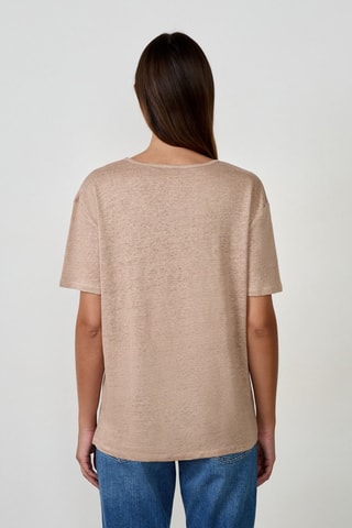 T-shirt en lin - Beige