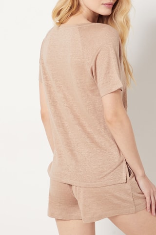 T - shirt en lin Josie -  Beige - Etam