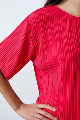 Blouse plissée Mordern Gypset - Rouge framboise