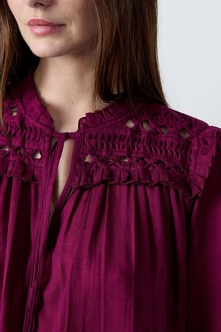 Blouse Capsule Broderie - Bordeaux