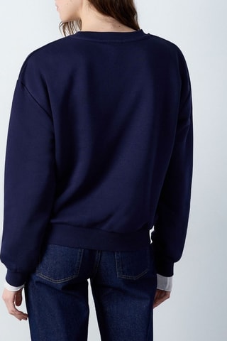 Sweat Essentiel - Bleu marine et blanc