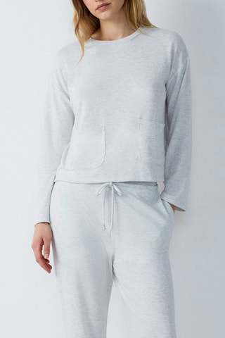 Sweat Lisanne - Gris clair chiné