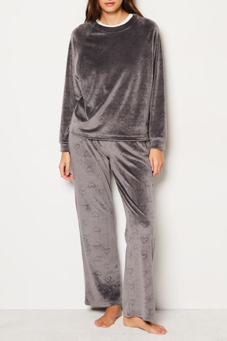 Sweat en velours Galie - Gris