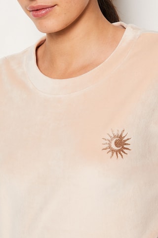 Sweat en velours Maylie - Beige - Etam