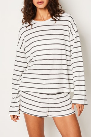 Sweat Paby - Anthracite et blanc - Etam