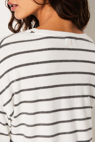 Sweat Paby - Anthracite et blanc - Etam