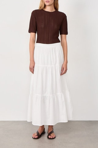 Jupe longue Coastal Cowgirl - Blanc