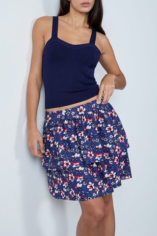 Jupe volantée Mordern gypset - Bleu marine