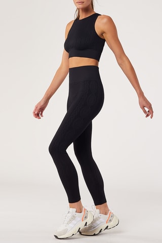 Legging taille haute Prune Noir
