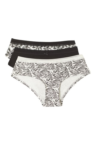 3 shortys Cory Black - Noir et écru