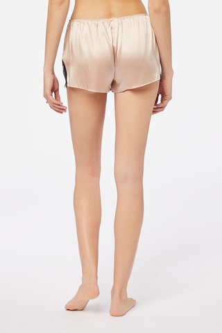 Short de pyjama en soie Narcisse - Rose poudré