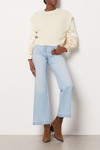 Pull sans manches - Beige
