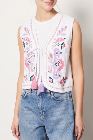 Gilet sans manches - Blanc