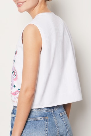 Gilet sans manches - Blanc