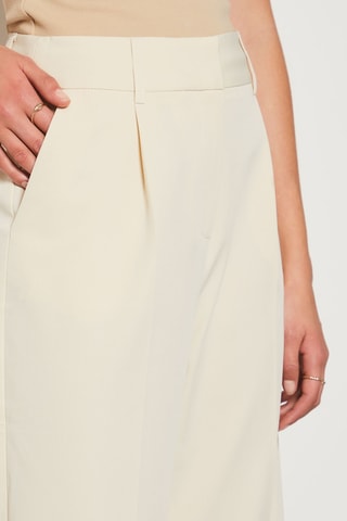 Pantalon droit taile haute - Beige