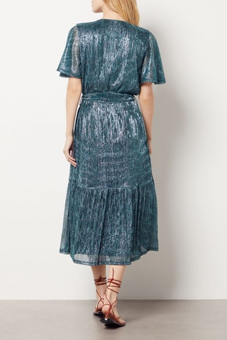 Robe midi - Bleu