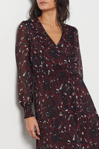 Robe midi - Marron