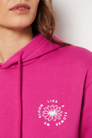 Sweat à capuche - Rose