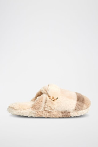 Pantoufles fourrées Olgi - Beige
