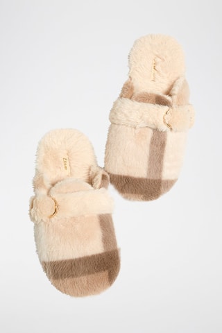 Pantoufles fourrées Olgi - Beige

