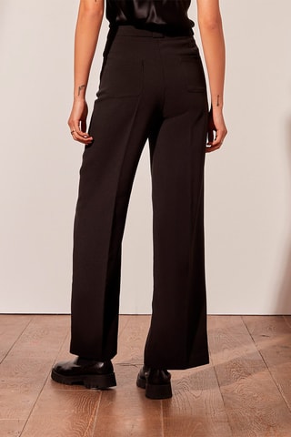 Pantalon wide legs taille haute Paul - Noir