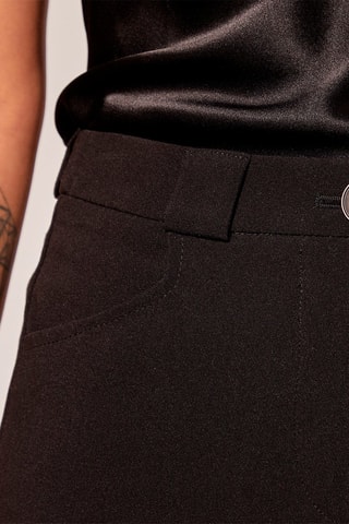Pantalon wide legs taille haute Paul - Noir
