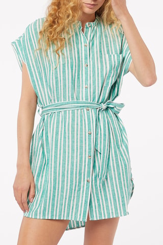 Chemise de nuit en lin Anis - Vert - Etam