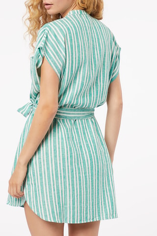 Chemise de nuit en lin Anis - Vert - Etam