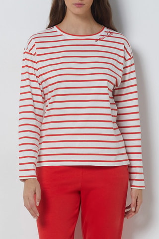 T-shirt de pyjama Sanae - Rouge