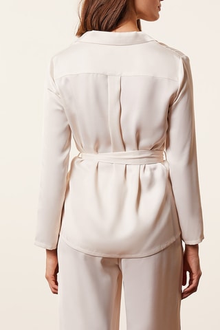 Chemise de pyjama Essentiels Chic Ecru
