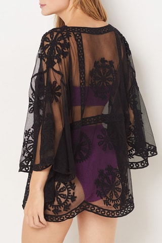 Tunique de plage Coachellbs24 - Noir
