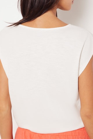 T-shirt noué - Blanc