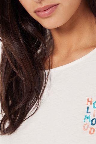T-shirt noué - Blanc