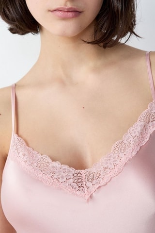 Nuisette en soie Milky - Saumon