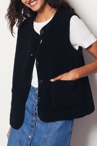 Veste sans manches Essentiel - Noir