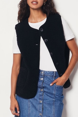 Veste sans manches Essentiel - Noir