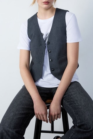 Gilet de costume Essentiel - Gris foncé