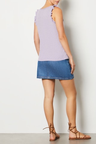 T-shirt sans manches In Full Bloom - Violet