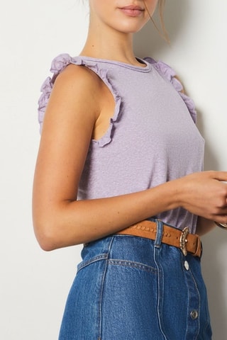 T-shirt sans manches In Full Bloom - Violet