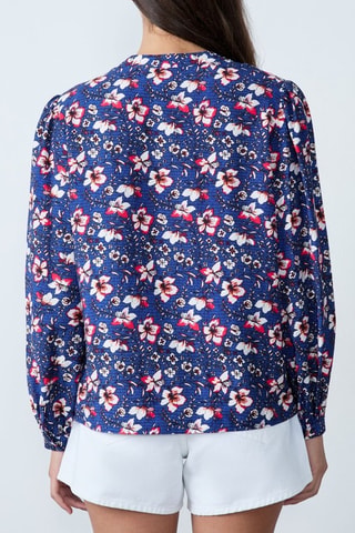 Blouse Mordern Gypset - Bleu marine