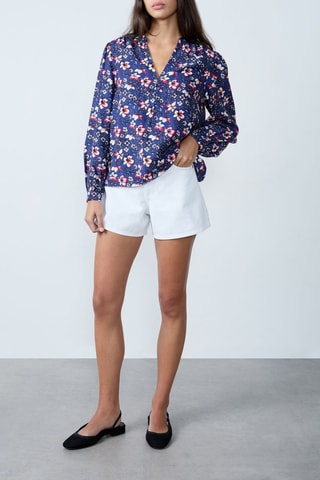 Blouse Mordern Gypset - Bleu marine