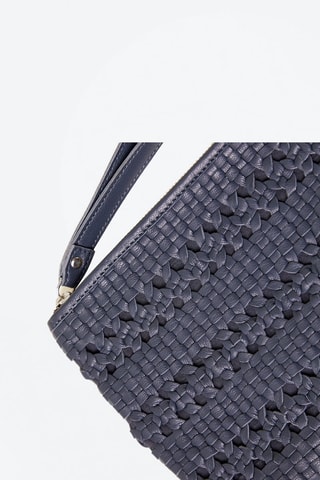 Pochette en cuir Cyndra Bleu