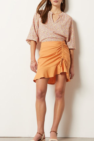 Blouse en lin Blanc